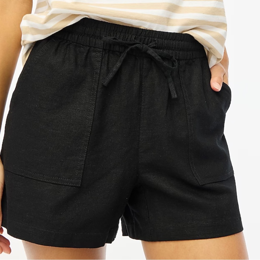 J. Crew Black High Waist Relaxed Shorts